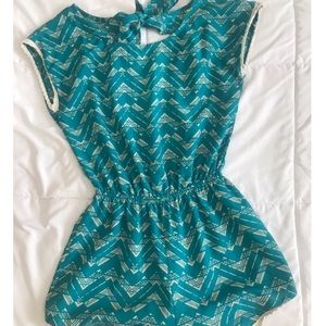 Tribal print romper